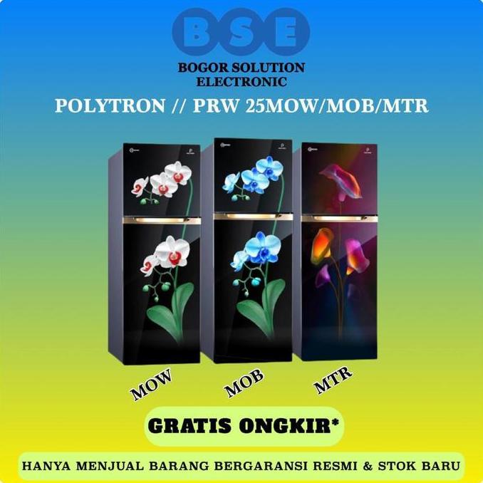 Murah Kulkas 2 Pintu Polytron Prw25 | Polytron Prw 25Mow/Mob/Mtr | Prw 25