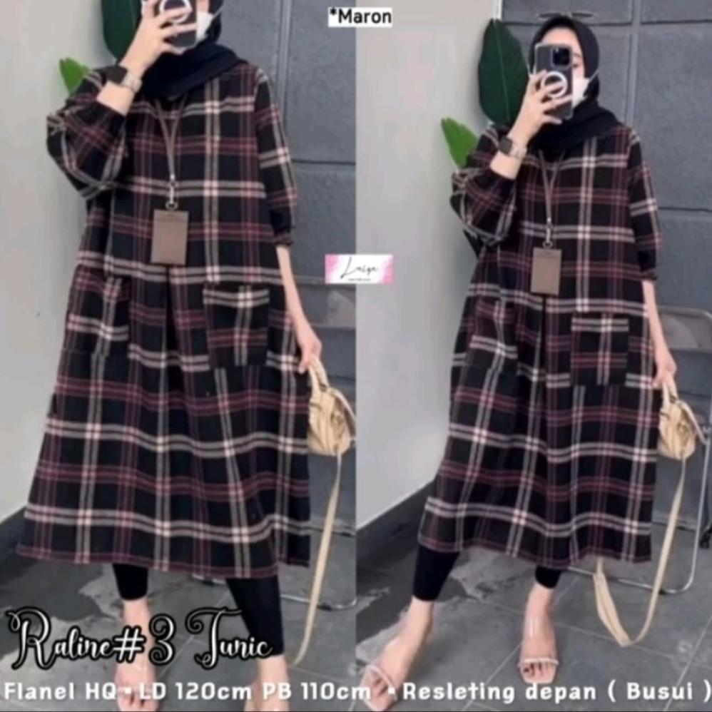 Gratong Long Tunik Kotak Premium/Atasan Jumbo/Atasan Tunik Terbaru/Tunik Terbaru