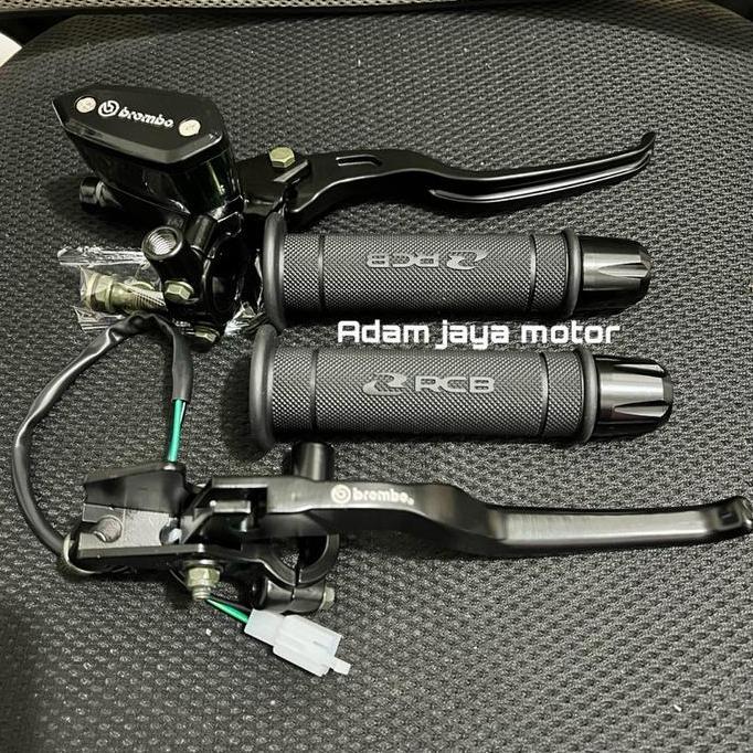 NEW MASTER REM TABUNG MODEL OVAL ORIGINAL + HANDGRIP RCB ORIGINAL 100% HG55 + JALU STANG CNC UNIVERS