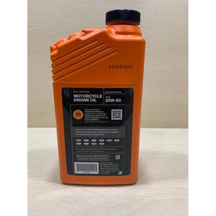 Keizai- Oli Harley Genuine Sae 20W-50 Per Quart 1 Liter