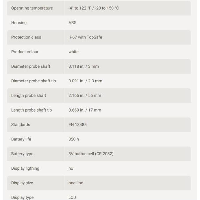 Promo Testo 106 Thermometer For Food Applications Original