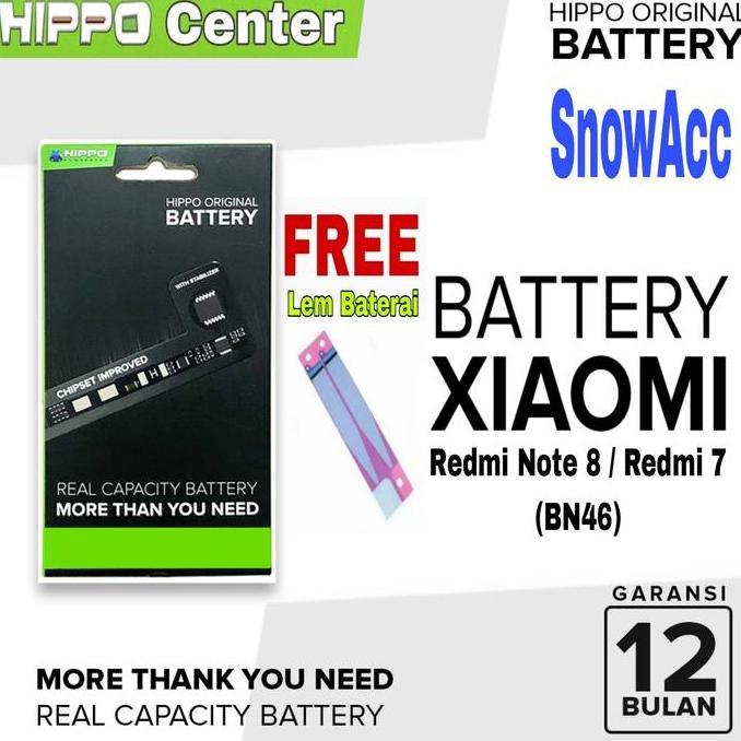 TERBARU - Hippo Baterai Compatible XiaoMi Redmi 7 Kode Battery BN46 / BN 46 / BN-46 Batre