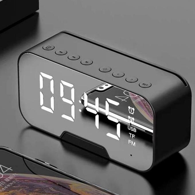 Murah Aec Lewinner Jam Alarm Clock With Bluetooth Speaker Tf Aux Fm Radio