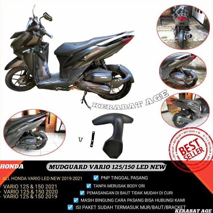 HUGGER MUDGUARD VARIO 125 - 150 LED NEW SAMBUNGAN SPAKBOR DEPAN MOTOR MATIC BELAKANG HIGH QUALITY
