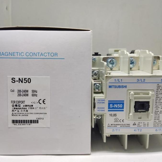 Contactor Mitsubishi Sn50 Sn50 Sn 50 Sn50 220V Restock