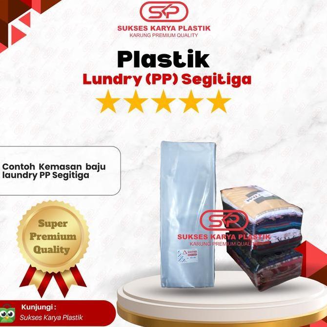 Shift- Plastik Laundry (Pp) Merek Segitiga 1 Pack 40 X 60 Cm Tebal 30 Micron