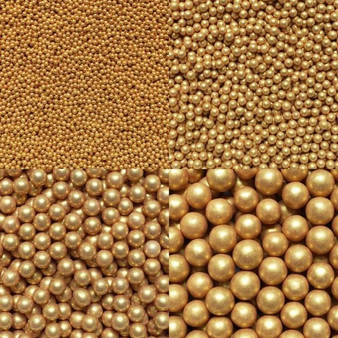 Zairyo- Sprinkle Gold 100Gr, Sprinkle Emas Edible, Trimit Kue, Taburan Kue