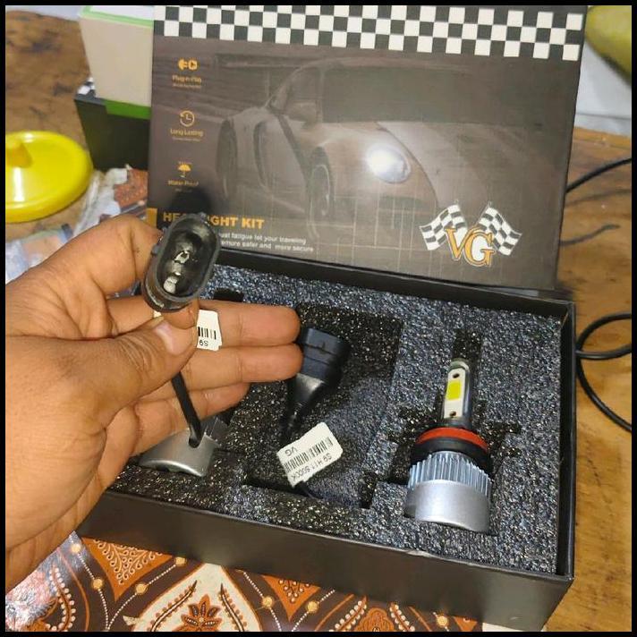 HOT DEAL BOLHAM LAMPU LED MOBIL UNIVERSAL H11 / H16 / H 8 / H19 WATT 6000 KELVIN  2 PCS PUTIH MEREK 