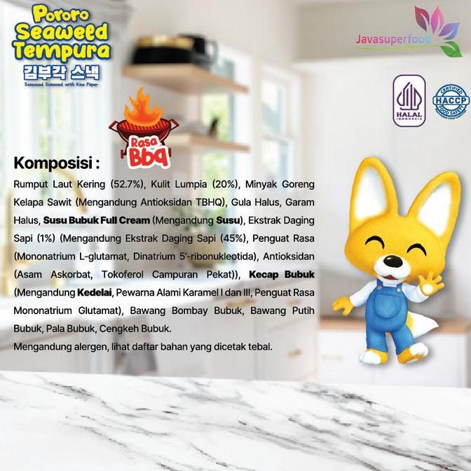 [HALAL] PORORO NORI TEMPURA 25GR / SNACK NORI / SNACK RUMPUT LAUT