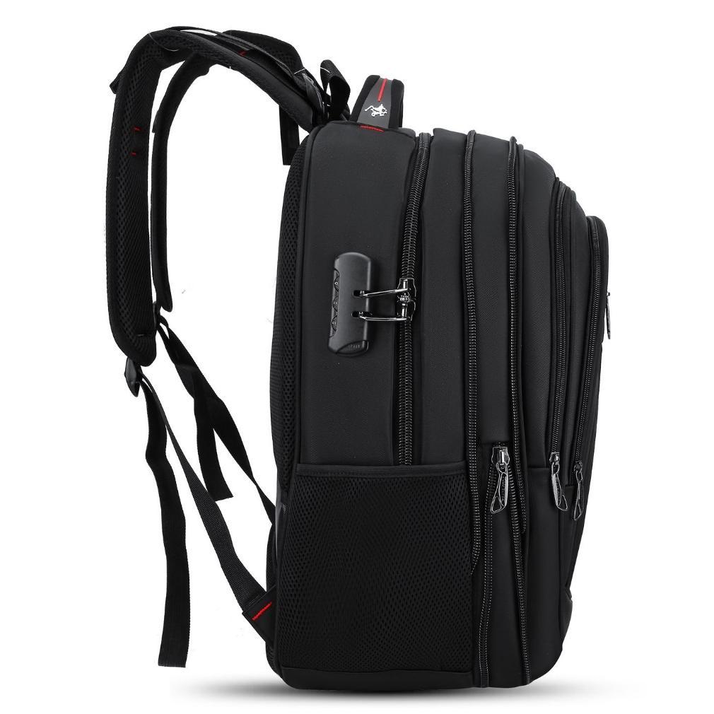 BESTPROMO POLO SUPER Tas Pria Ransel Laptop 20 inc Jumbo Expanding Tas Travel Polo Ransel Mudik POWE