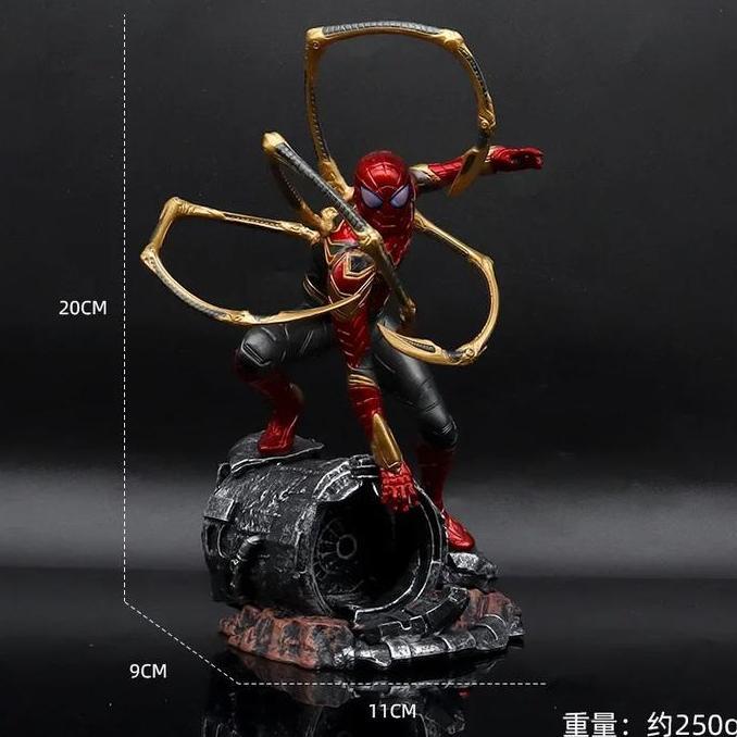 Action Figure Statue Spider-Man Spiderman Iron Spider MCU Studio Recast Koleksi Patung Anime Manga G