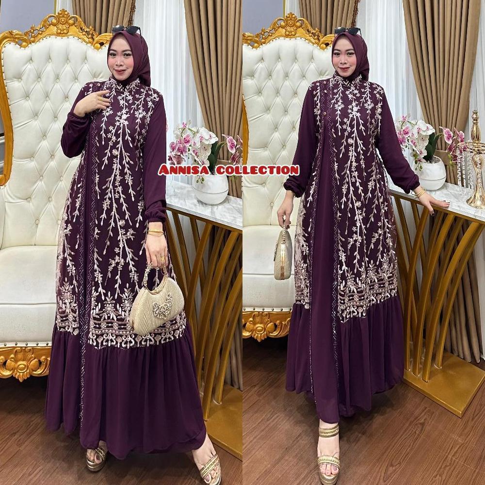 Gratong Bisa [Cod] Gamis Ceruty Burkat Gamis Pesta Gamis Dewasa Jumbo Burkat Dewasa Bisa Seragam
