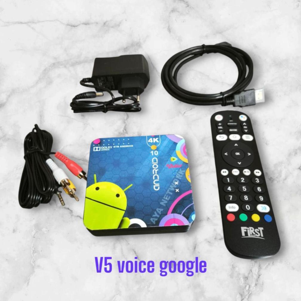 NEW Android TV Box Perintah Suara OS 12 (ZTE 4K)
