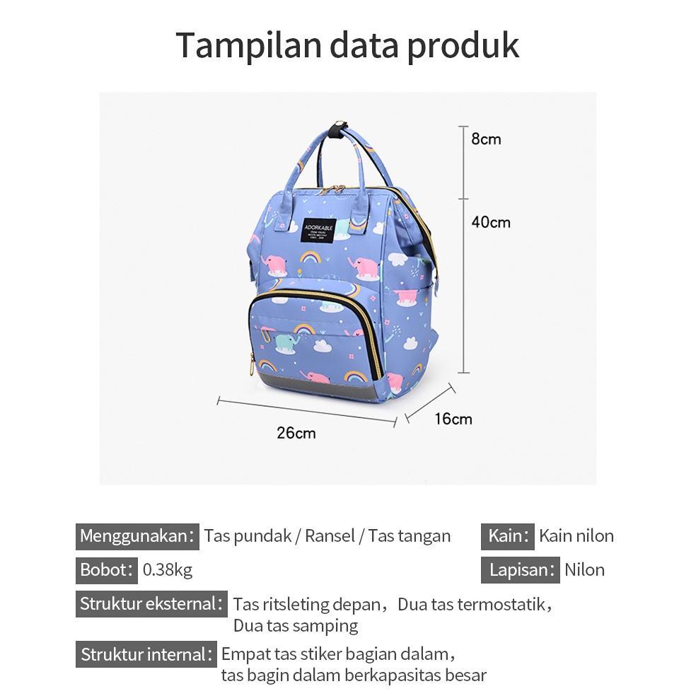 BEST SALE QIERRA TAS RANSEL BAYI MULTIFUNGSI TAS ASI COOLER BAG DIAPER BAG