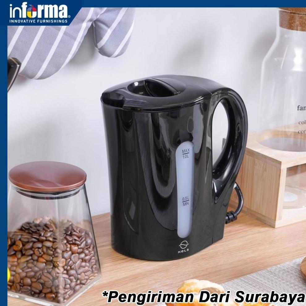 NEW Teko Listrik KELS 1 Ltr Daven Informa Ketel Listrik Pemanas Air 1 Ltr Daven Original  Informa