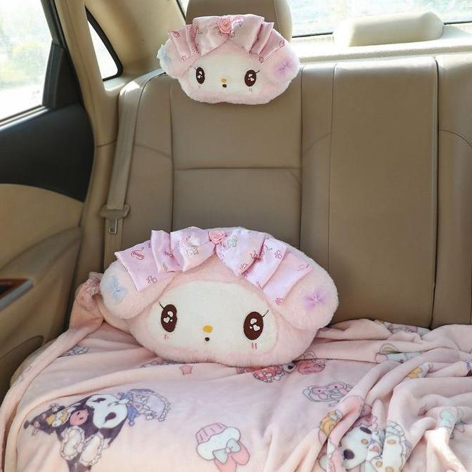 Sale Set Aksesoris Mobil Boneka Pink Bunny Plush