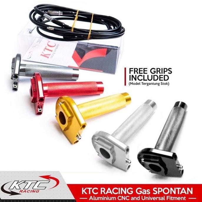 Promo Gas spontan aktif original ktc racing 2 kabel slongsong gas spontan ktc 2 kabel plus handgrip 