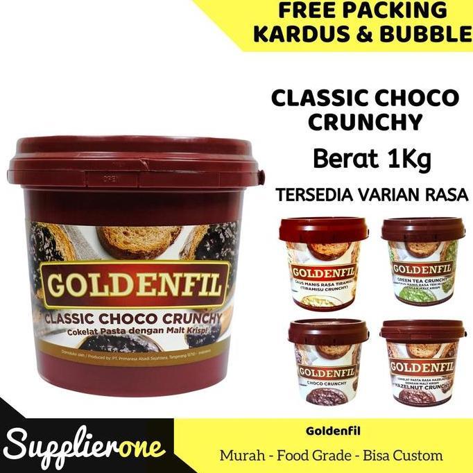 Eatstraight- Goldenfil Classic Crunchy / Selai Roti Bakar / Toping Roti / Selai