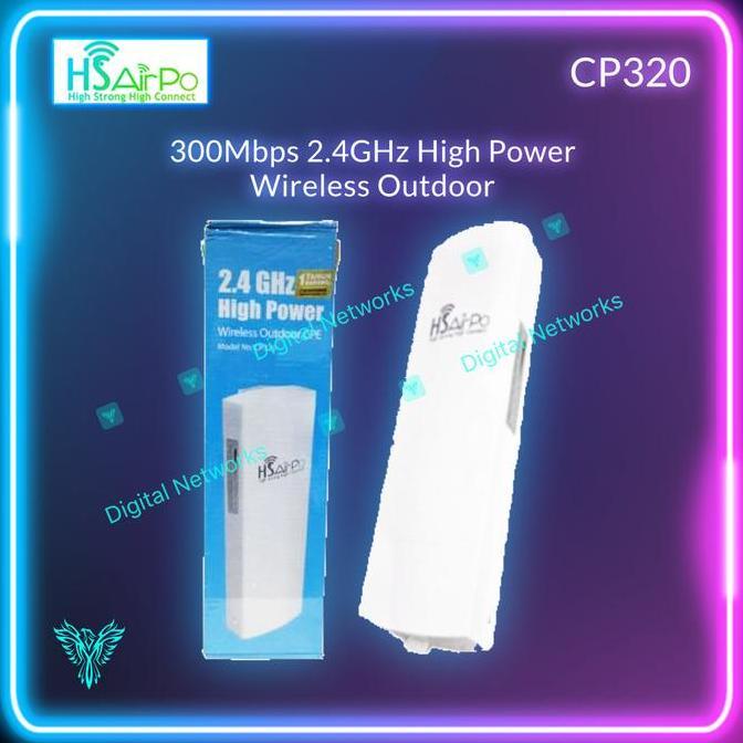TERBARU - HSAIRPO CP320 2.4Ghz High Power 300mbps HS airPo CP320