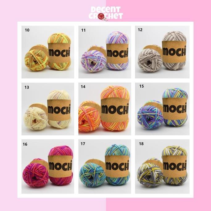 (1-20) Benang rajut katun impor big ply/milk cotton yarn sembur