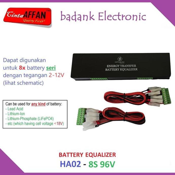 HA02-8S 96V Battery Equalizer Accu Balancer Penyeimbang Tegangan Aki
