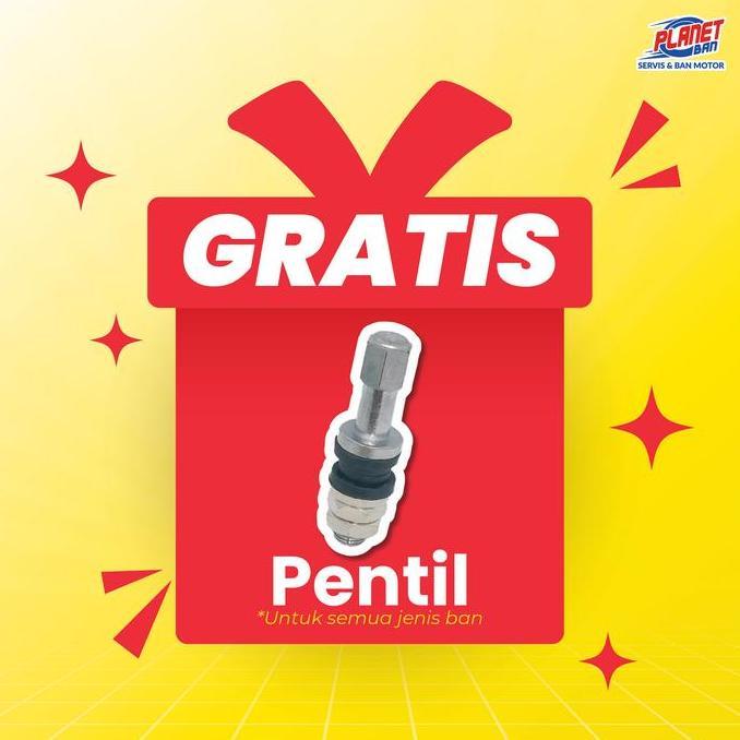 Sedia Pentil Tubeless Planet Ban -  Material Premium Batang Valve Anti-Karat Anti Bocor Cocok Untuk 