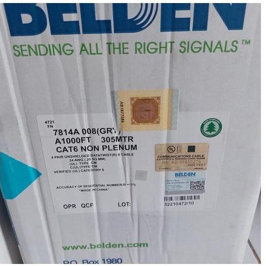 Kabel UTP Cat 6 BELDEN / KABEL DATA CAT 6 BELDEN