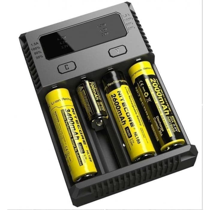 Nitecore I4 Battery Charger 100% Authentic By Nitecore- Charger 4 Slot