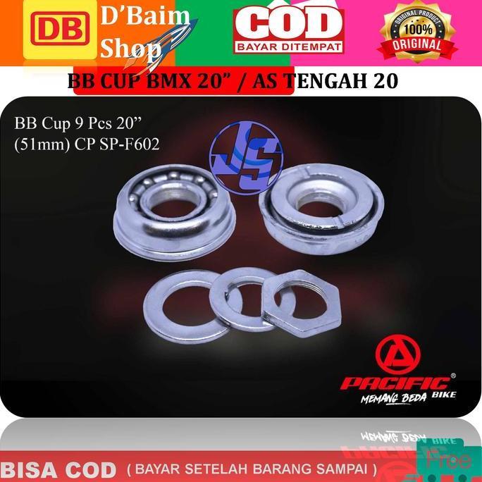 Ready BB CUP SEPEDA UKURAN 20 INCHI PACIFIC SARANG TENGAH PELOR GOTRI SARANG TENGAH GIR LANGSUNG 20 