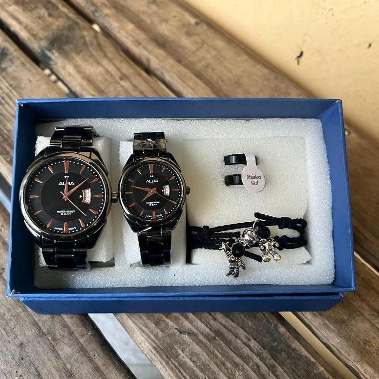 ORIGINAL JAM TANGAN COUPLE PRIA DAN WANITA TANGGAL AKTIV  - WATCH COUPLE