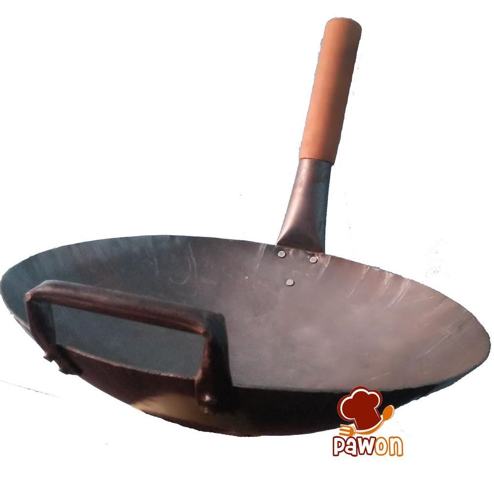 BEST SELLER 50CM | WAJAN BAJA NASI GORENG / WAJAN KUALI WOK TEBAL 1.8MM DIAMETER 50CM