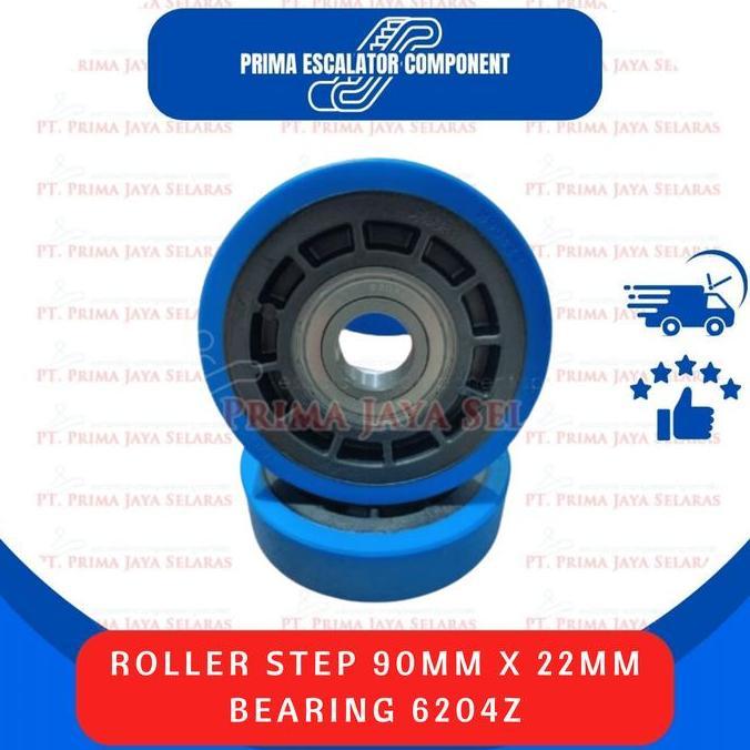 Roller Step Escalator  Diameter 90 Mm X 22 Mm Bearing 6204Z