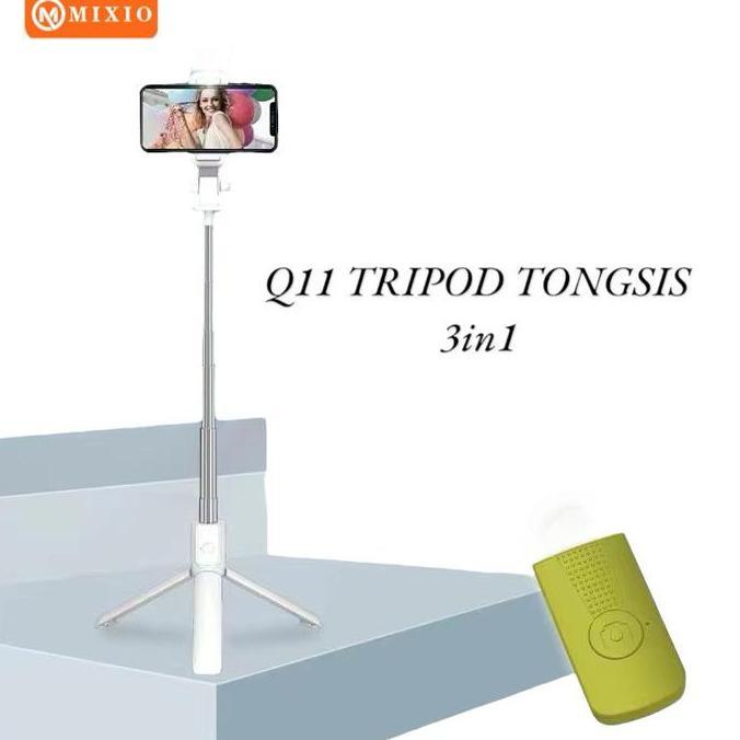 MIXIO - Q11 TRIPOD TONGSIS 3 in 1 / TONGSIS BLUETOOTH TRIPOD 360