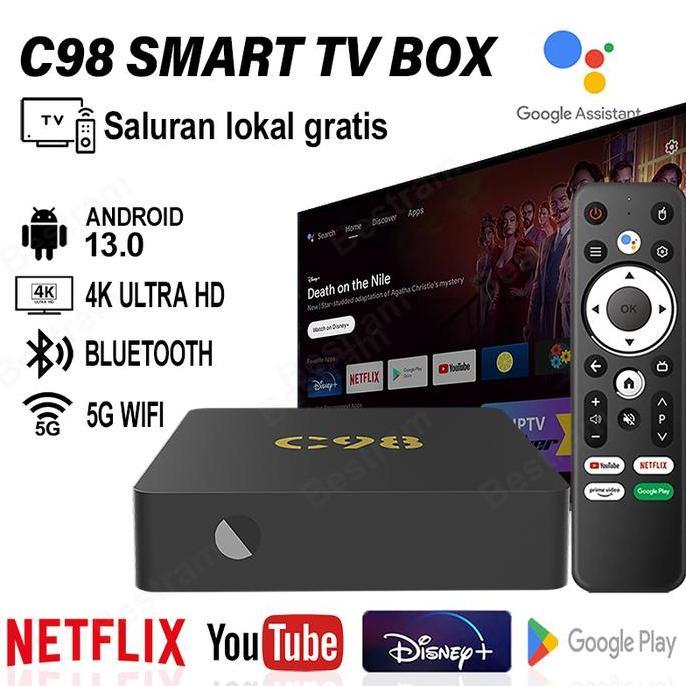 lavista_corp - c98 android tv box android 13.0 os bluetooth smart tv box 5g wifi tv box 4k ultra hd 