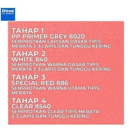 Promo Pilox Diton Special Red 886 300ml Warna Spesial Merah Cerah Kilap Mengkilap Glossy Sepeda Moto