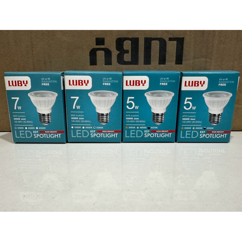 Lampu Led Spotlight 5W 7W Par E27 Luby Led Spotlight 5Watt 7Watt