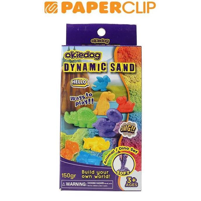 MAINAN ANAK OKIEDOG DYNAMIC SAND DINO 150GR
