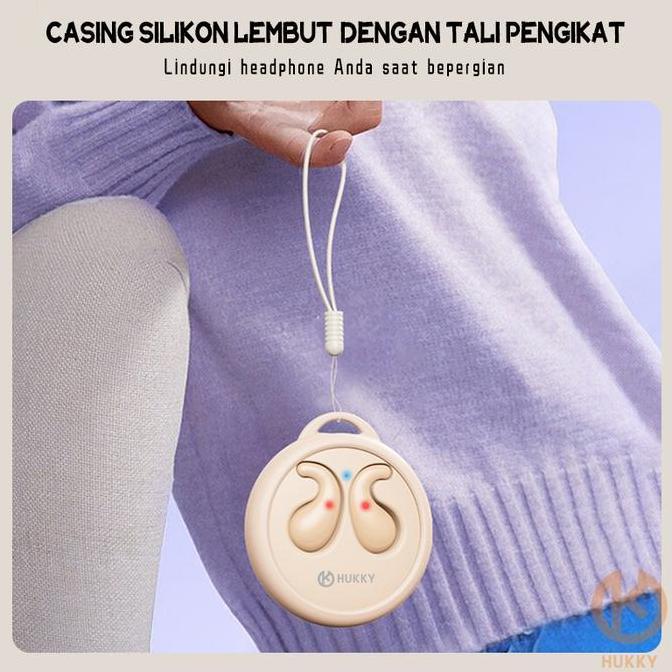 Awdx- Hukky Zr3 Headset Bluetooth Earphones Tws Sleepbuds Mini Invisiable - Ponsel Bass Microphone, 