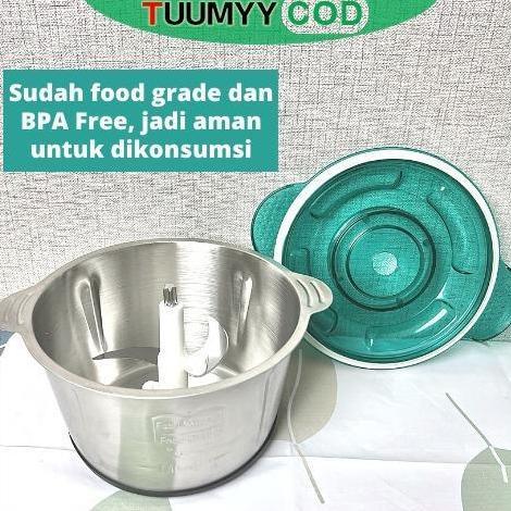 SATUAN BLENDER CHOPPER TUUMYY STAINLESS MULTIFUNGSI 2L TM-8611