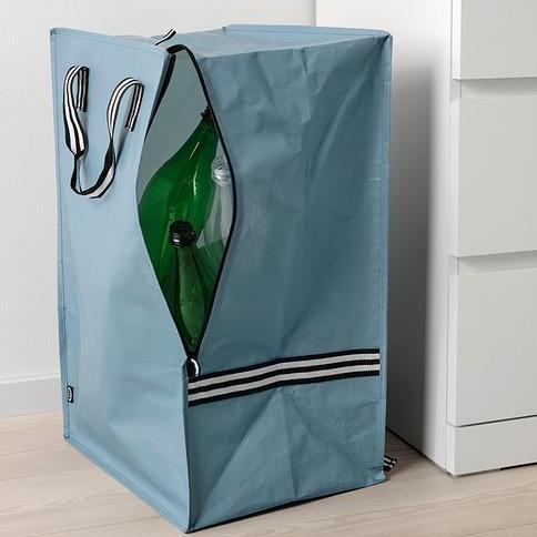 Tas Kantong belanja Laundry Bag Dengan  Resleting Ransel Besar Jumbo TA