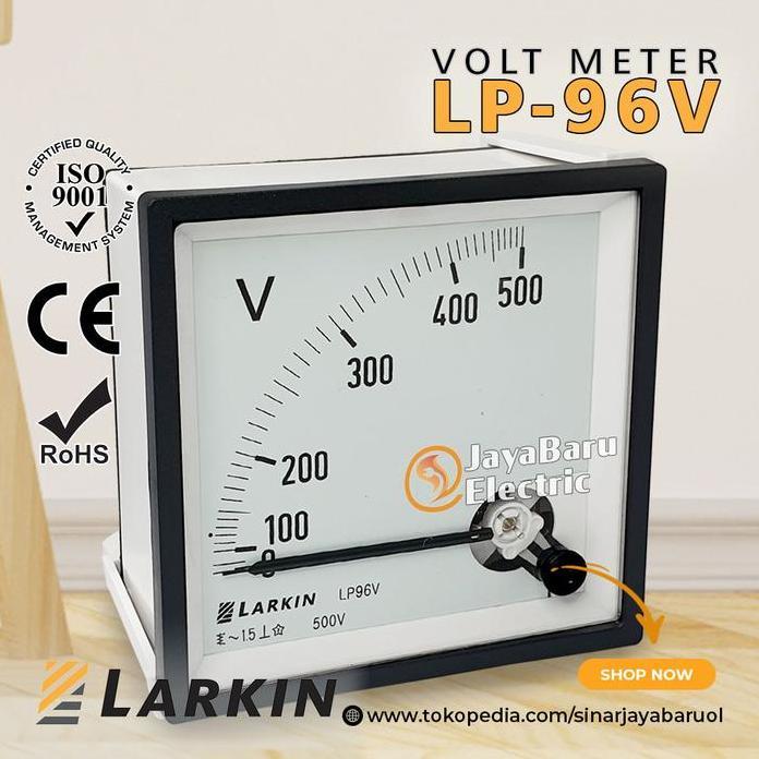 Voltmeter Voltmeter Analog Larkin Lp-96V 500V Garansi