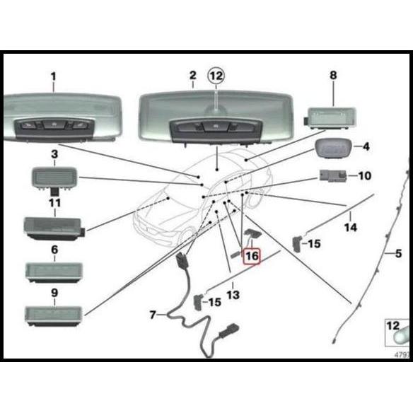 DISKON ORIGINAL BMW F30 F32 F34 F36 BOHLAM LED LAMPU HANDLE PINTU KIRI
