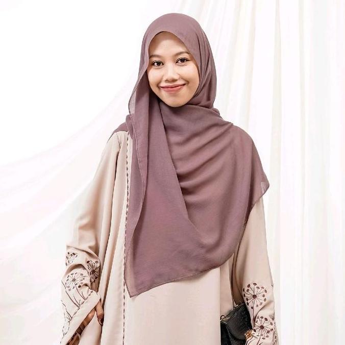 Aluna Pashmina Shawl Kerudung Muslim Oval  Empat Segi Syari Katun Voal Jilbab