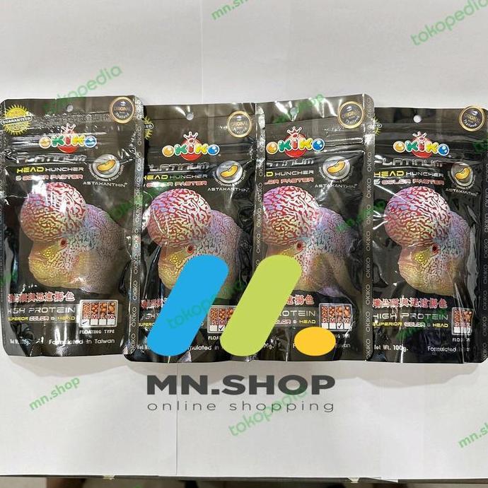 Sakan- Pelet Okiko Platinum 100Gram / Pelet Ikan Louhan / Pelet Louhan