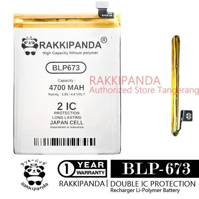 TERMURAH - Rakkipanda BLP-673 for Baterai A3S CPH1803 A5 Realme 2 Realme C1 BLP673 Double 2IC Protec