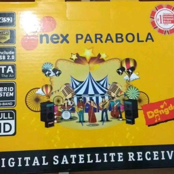 TERMURAH - Nex Parabola Kuning MolaTV - Receiver, Remot, Kabel Rca, Dus, Kartu Garansi - Stb