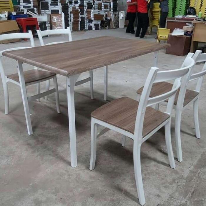 MEJA MAKAN OLYMPIC 4 KURSI KOREAN STYLE