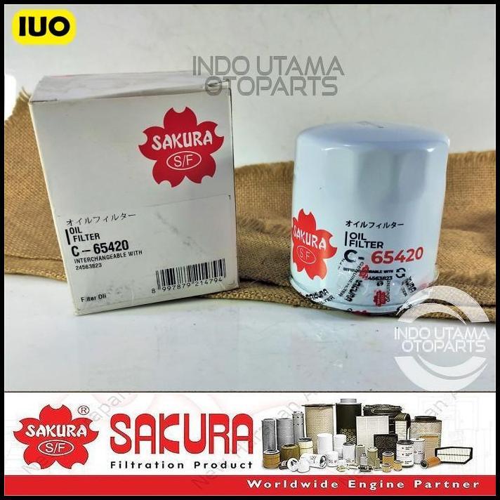 TERLARIS FILTER OLI WULING ALMAZ WULING CORTEZ SARINGAN OLI SAKURA C-65420 