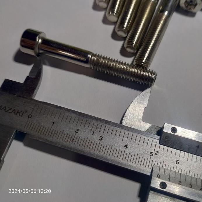 baut L 8 mm panjang 5.3 cm