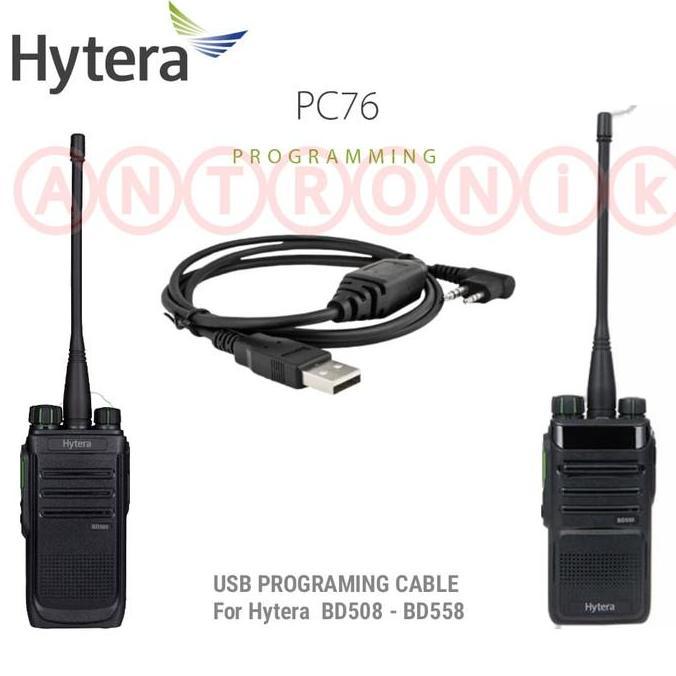 BEBAS ONGKIR - Hytera BD558 BD508 Kabel Program Bd558 Bd508 Kabel data USB +Cps